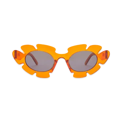 LOEWE Flower Sunglasses "Clear Orange"