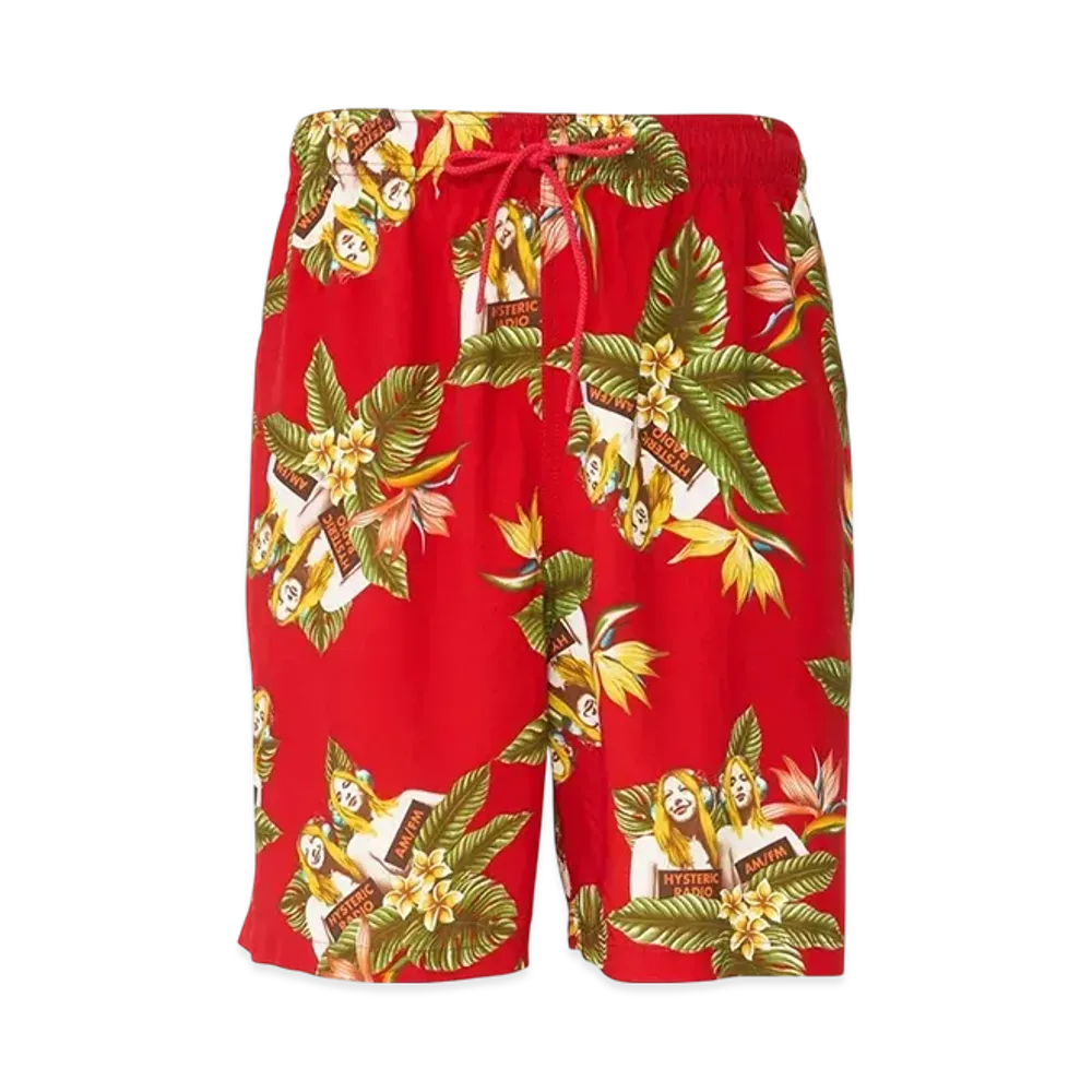 HYSTERIC GLAMOUR Tropic Channel Pattern Easy Shorts "Black"