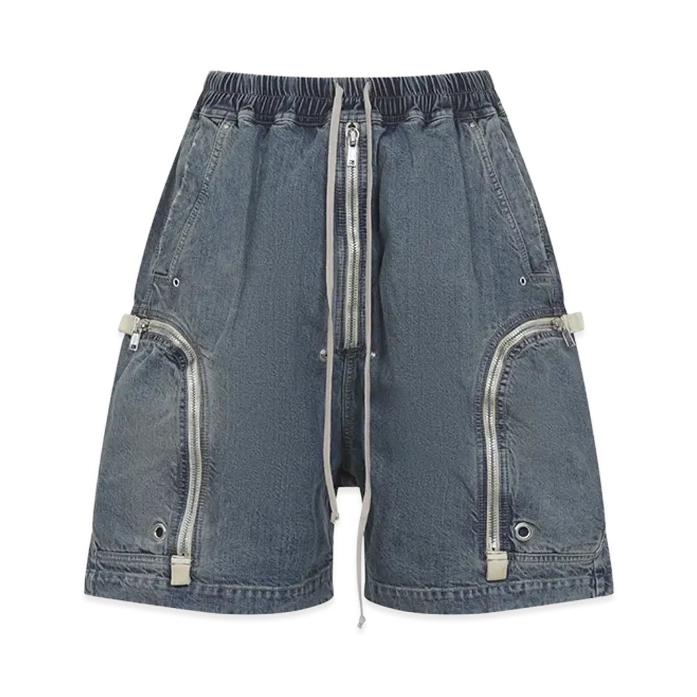 Rick Owens DRKSHDW 'bauhaus Pod' Bermuda Shorts "Blue"