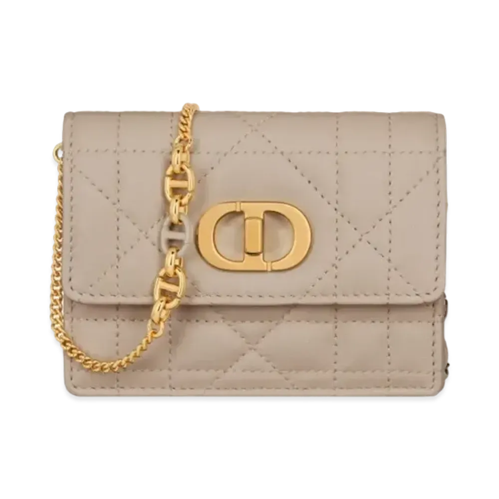 Dior Miss Caro Micro Bag Macro Cannage Lambskin "Powder Beige"