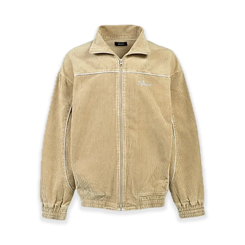 BREATH Script Logo Piping Corduroy Track Jacket "Beige"