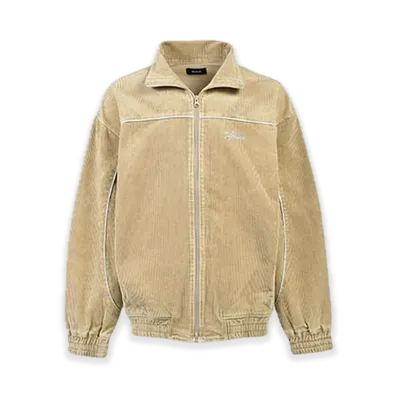 BREATH Script Logo Piping Corduroy Track Jacket "Beige"