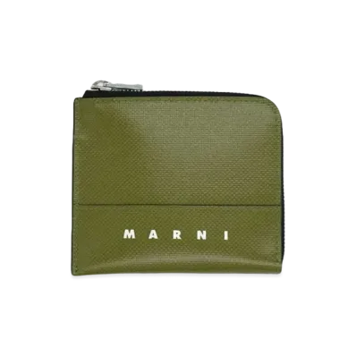 MARNI ZIP AROUND "LEAV GREEN"