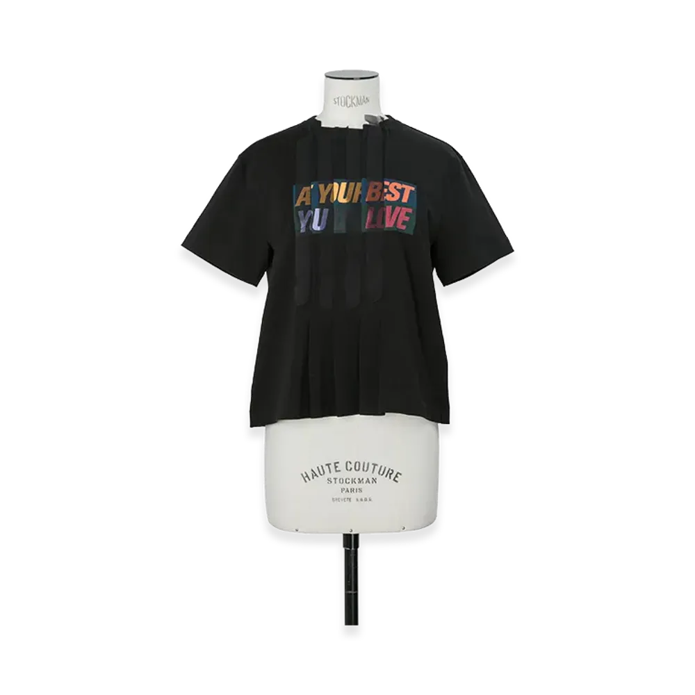 sacai Print T-Shirt "Black"