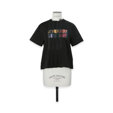 sacai Print T-Shirt "Black"