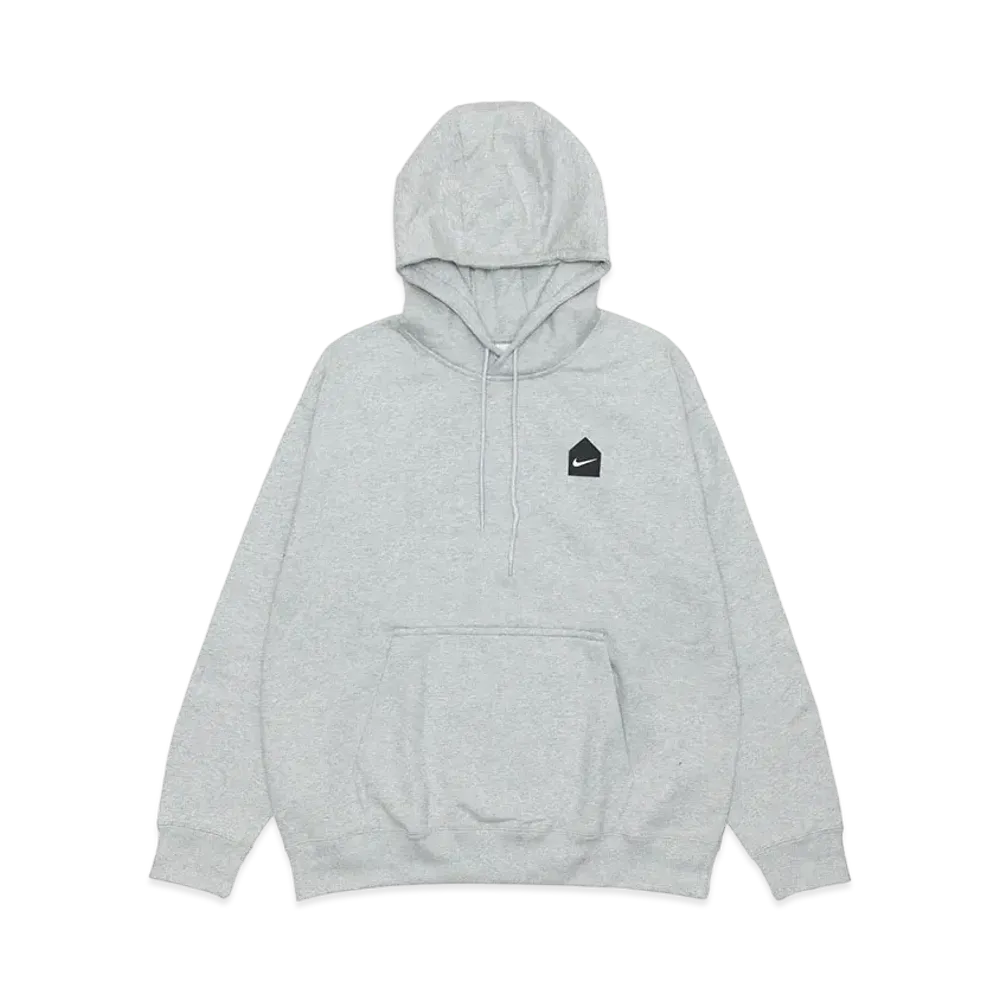 DSM x Nike HUT Logo Project M Nrg Hut x Swoosh Hoodie Flc "Dk Grey Heather"