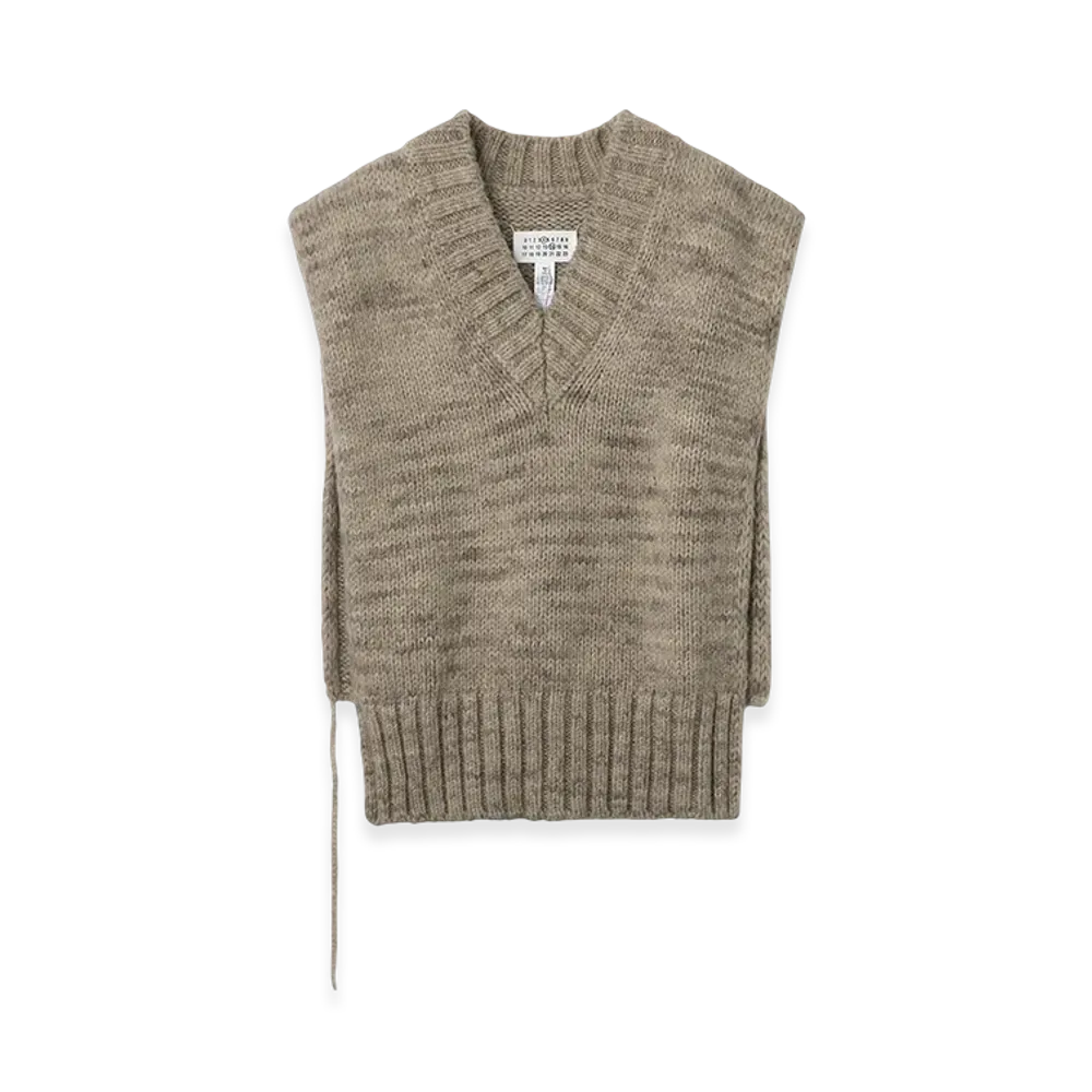 Maison Margiela Botanical Dye Knit Vest "Dove Grey"