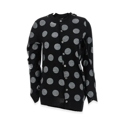 JUNYA WATANABE Women's Polka Dot Maxi Cardigan "Black"