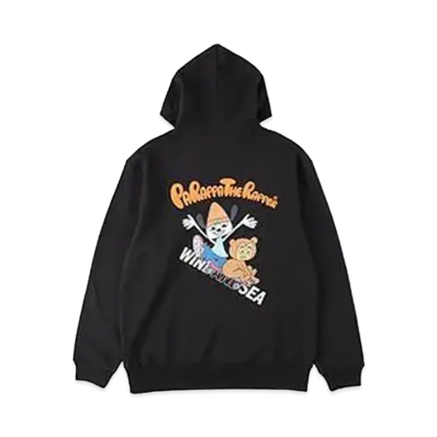WIND AND SEA x PaRappa the Rapper (Parappa&PJ Berri) Hoodie "Black"