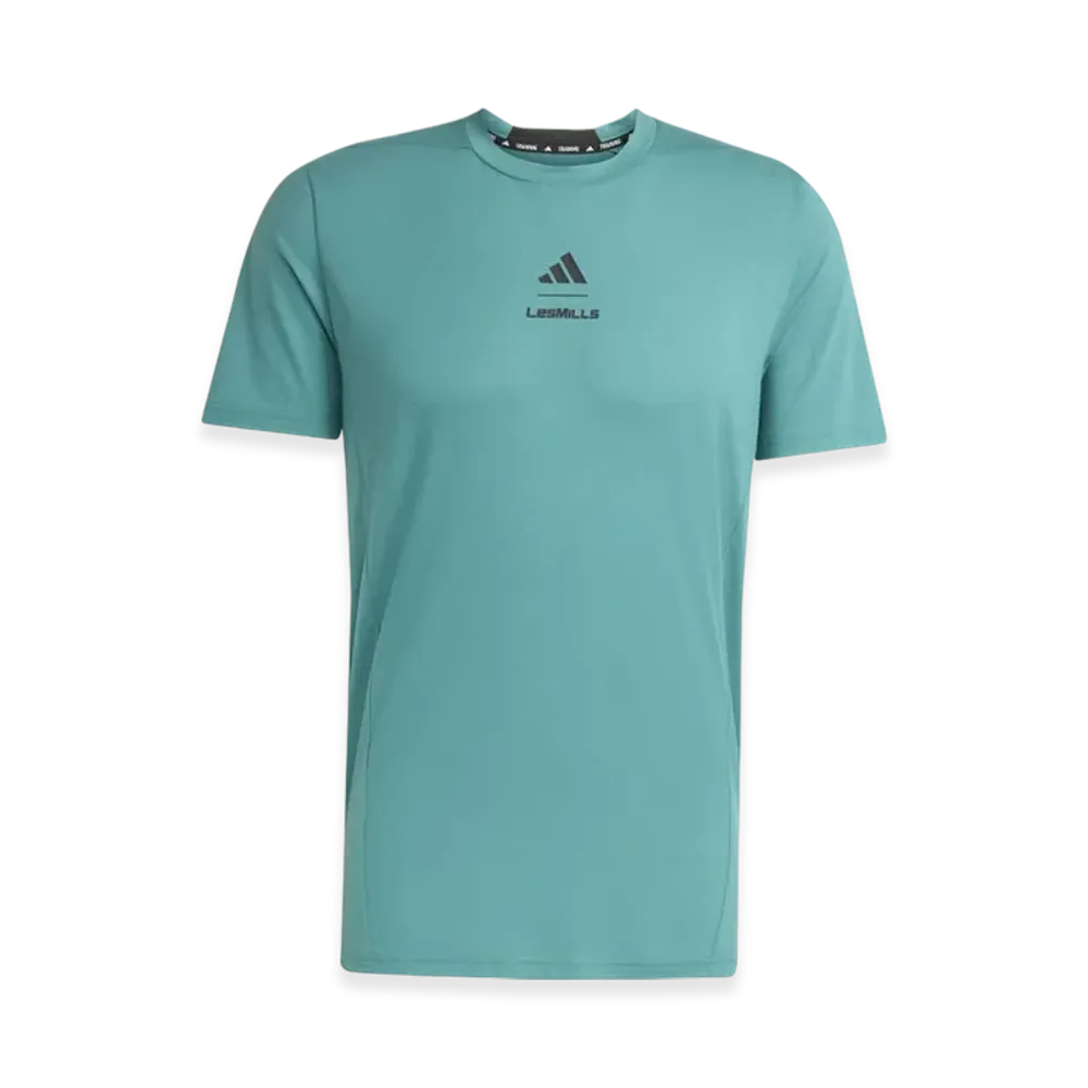 adidas Les Mills Graphic Short-Sleeve T-Shirt "Preloved Teal"