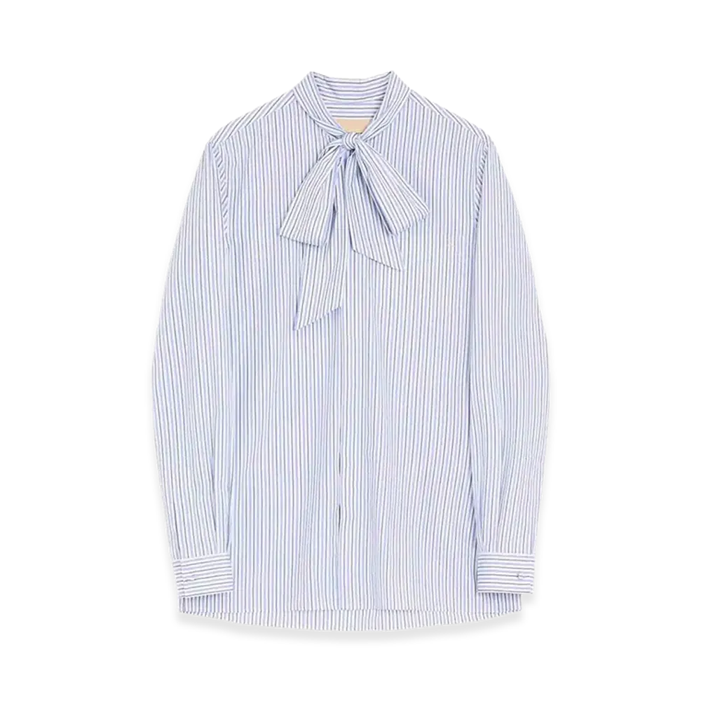 Valentino V Logo Signature Striped Shirt "Cream"