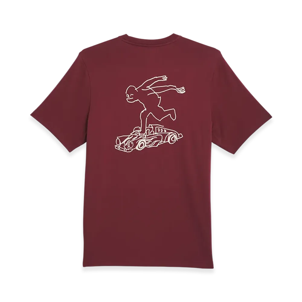 adidas Shmoofoil Gonz Speedy Short Sleeve T-Shirt "Shadow Red/Alumina"