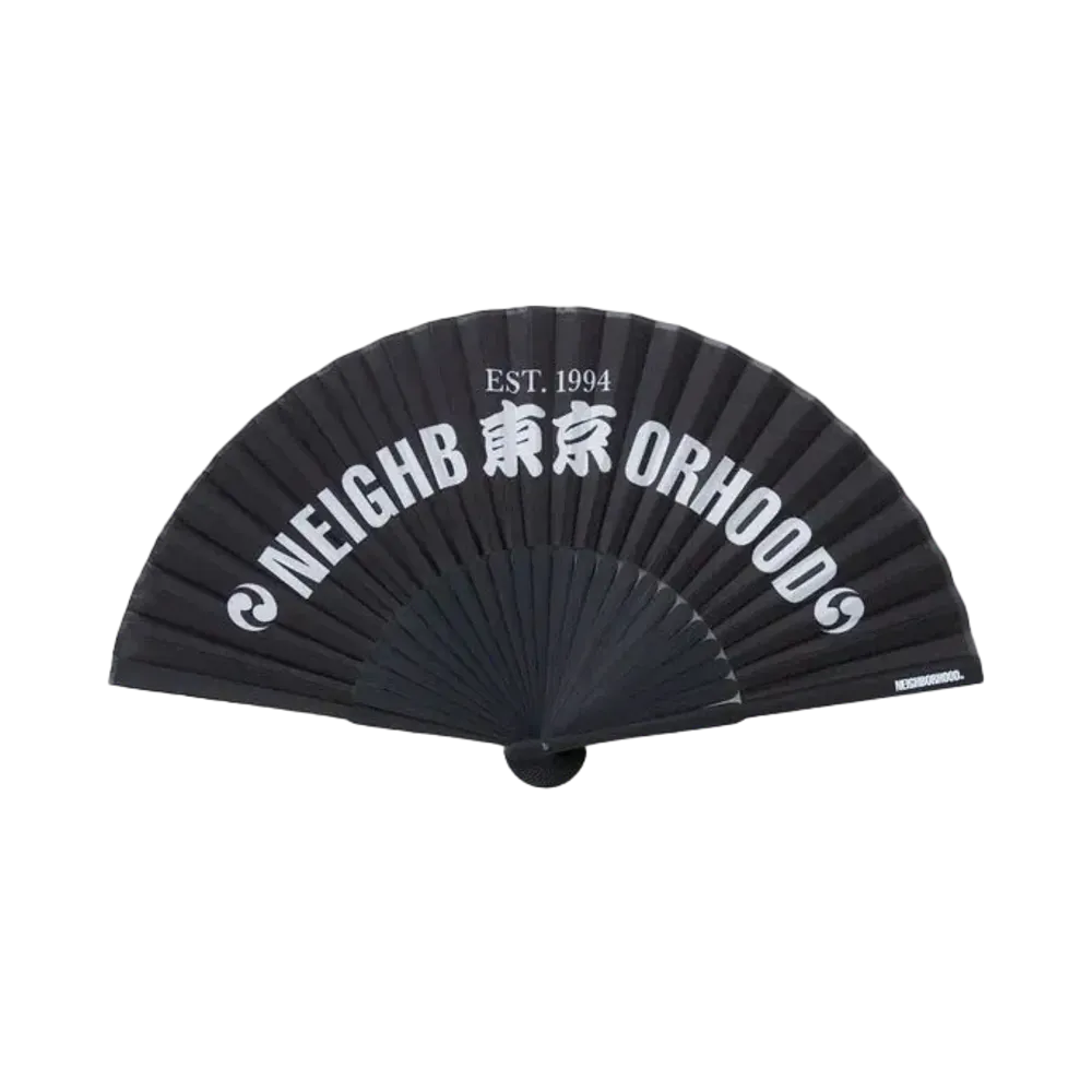 NEIGHBORHOOD Folding Fan "Black"