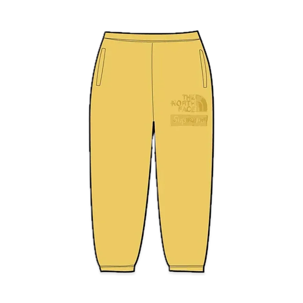 Supreme x The North Face Pigment Printed Sweatpant "Yellow"