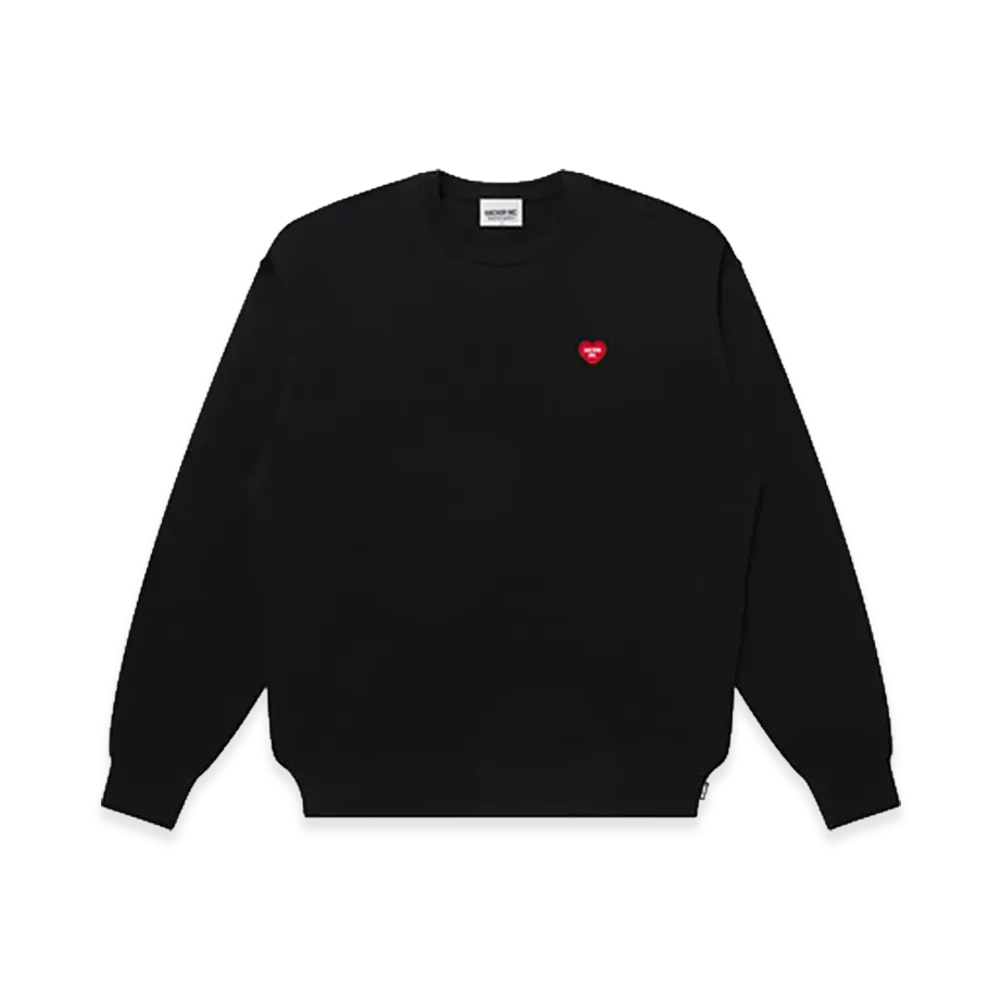 Mercedes Anchor inc. V-Day Patched Knit Sweater "Black"