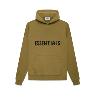 FEAR OF GOD ESSENTIALS KNIT PULLOVER "Amber"