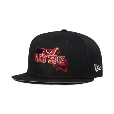 NEW ERA 59FIFTY BOSTON RED SOX LOCAL II FITTED HAT "Navy"