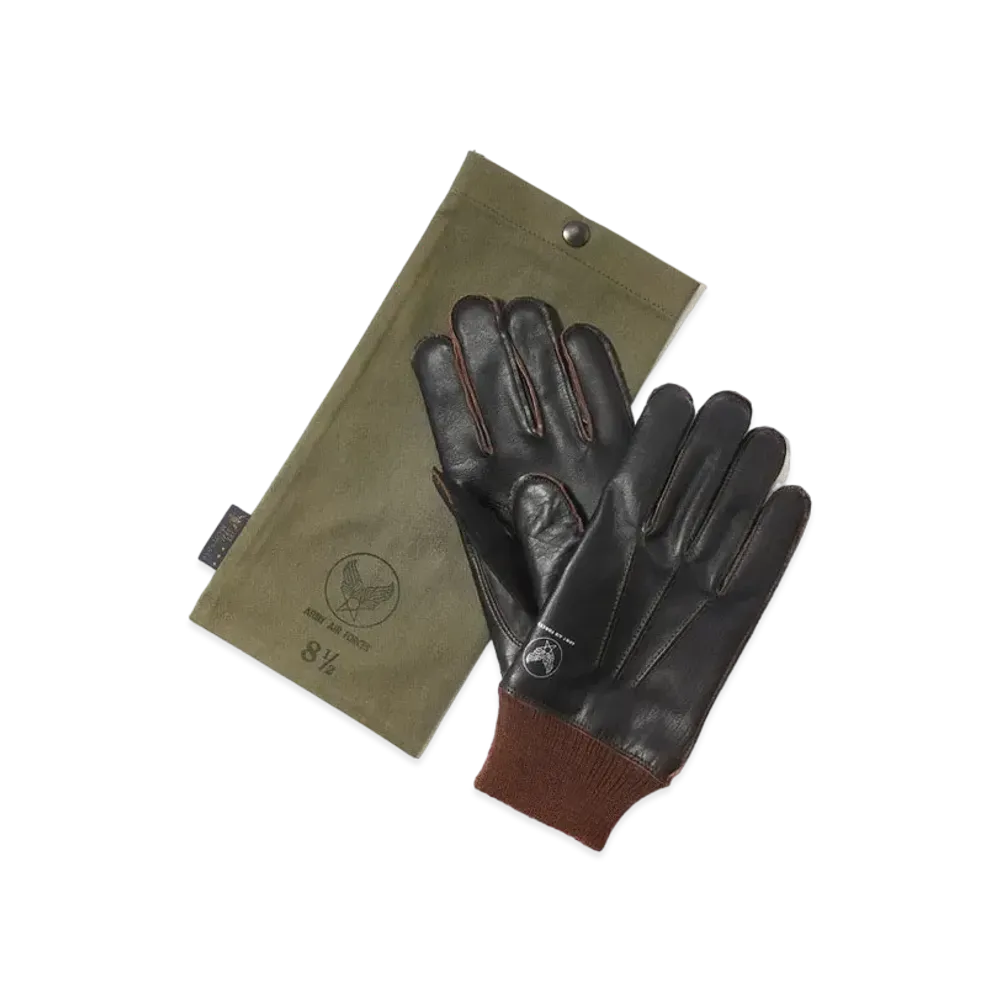 THE REAL McCOY'S Type A-10 Glove, Flying Winter "Seal Brown"