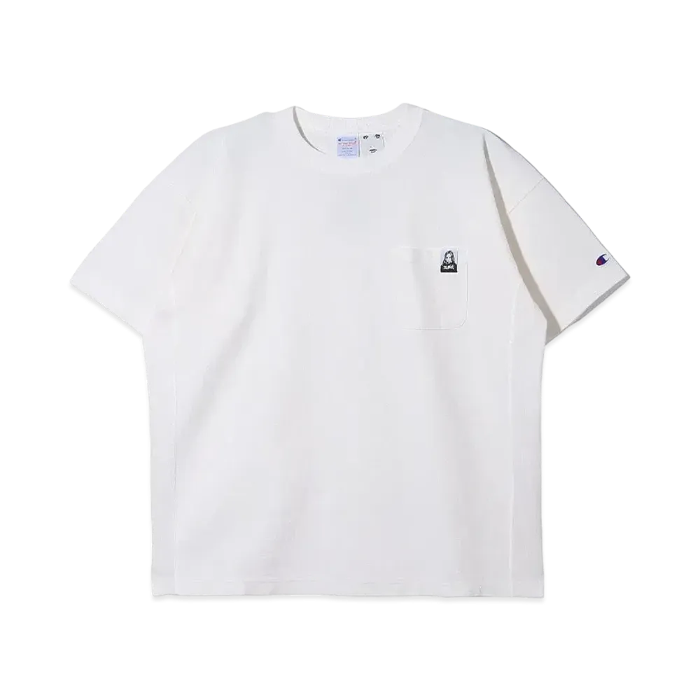 X-Girl x Champion Reverse Weave R Pigment Dyed Pocket S/S Tee "White"