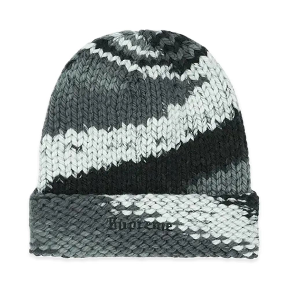 Supreme Gradient Spacedye Beanie "Black"
