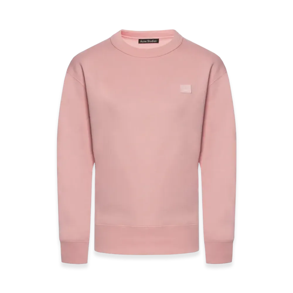 Acne Studios Fairview Face Crewneck Sweatshirt "Blush Pink"
