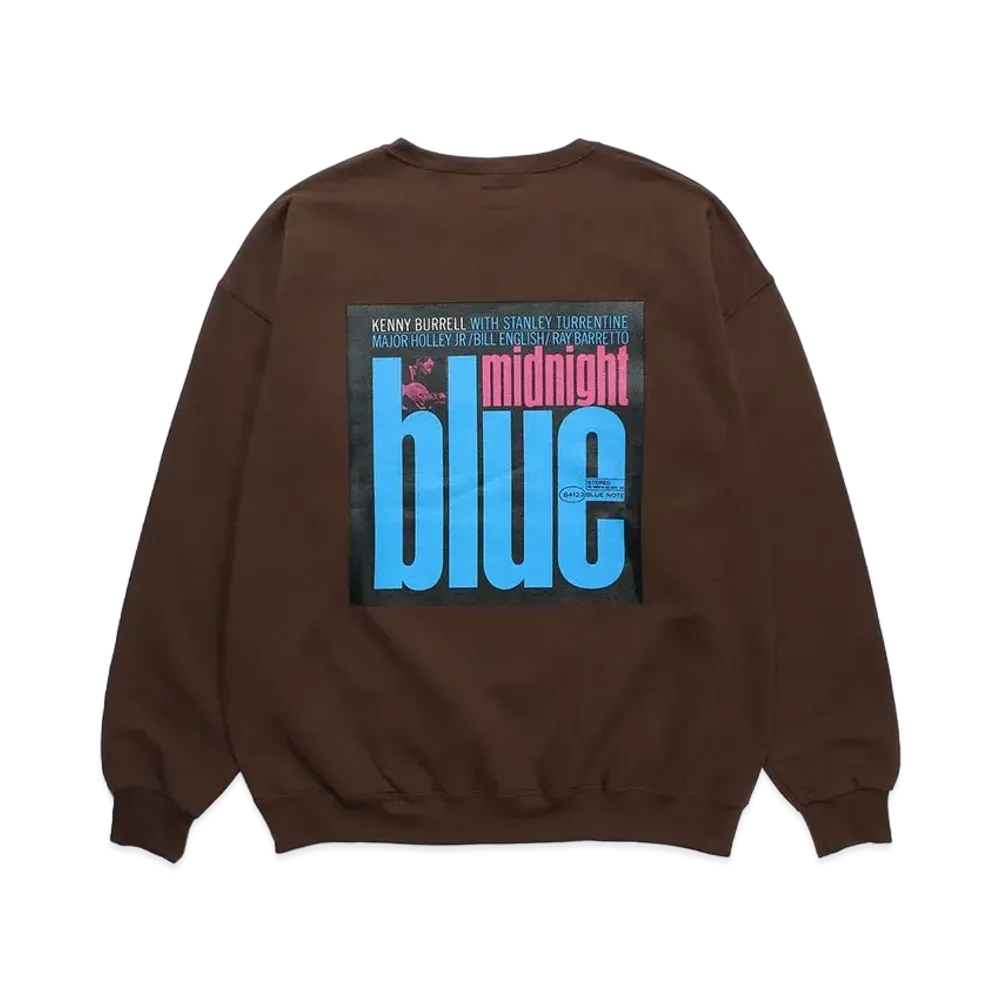 WACKO MARIA BLUE NOTE Sweat Shirt "Brown"