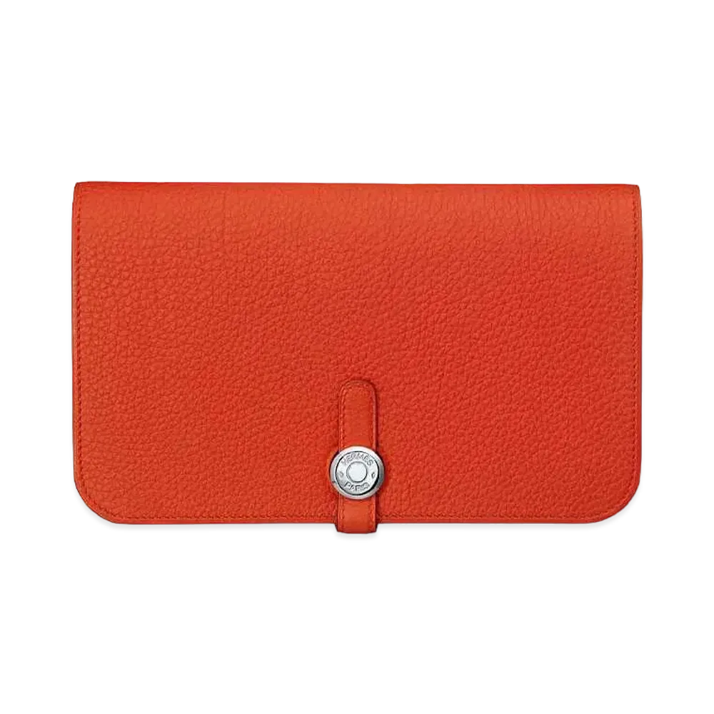 Hermes Dogon GM Wallet "Orange"