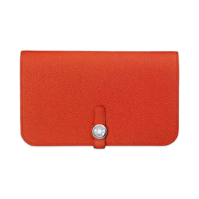 Hermes Dogon GM Wallet "Orange"
