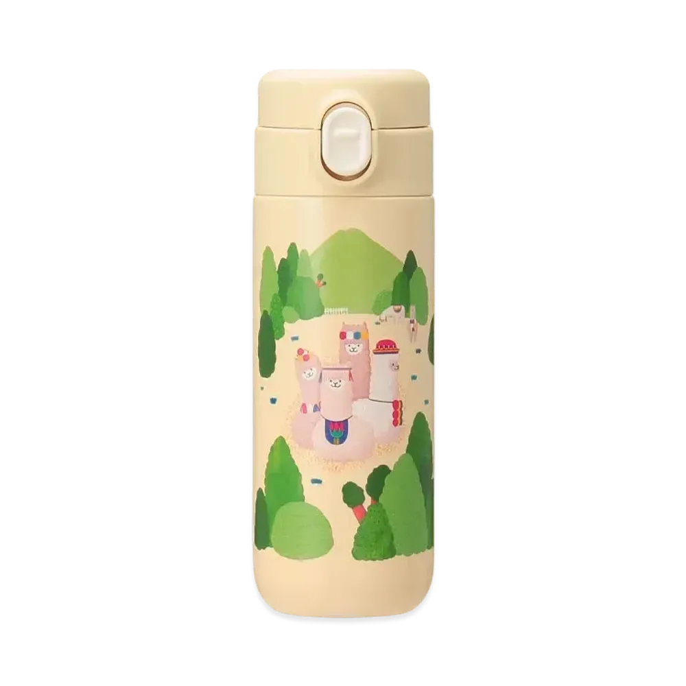 STARBUCKS Alpaca Boho Fest Stainless Steel Bottle Alpaca 381ml "Beige"