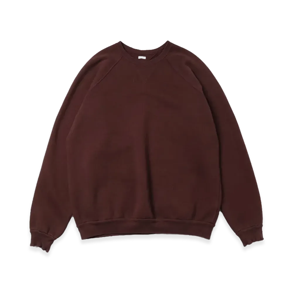 A.PRESSE Vintage Double V Sweatshirt "Burgundy"