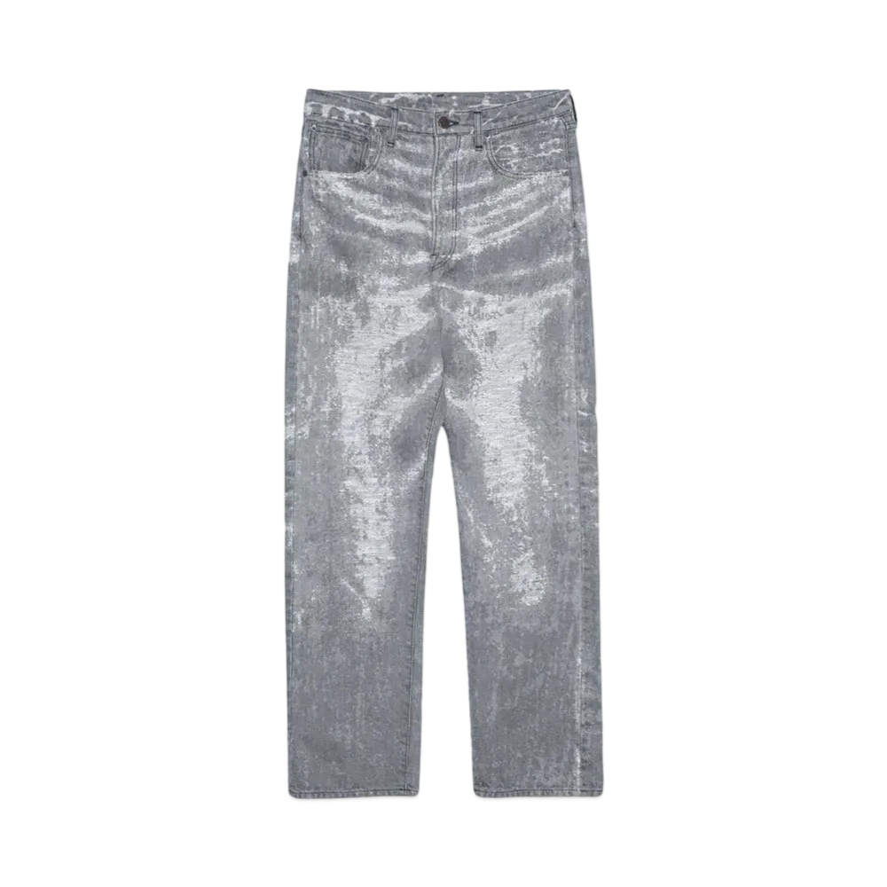 TAAKK STRAIGHT DENIM PANTS "BLACK BLEACH"