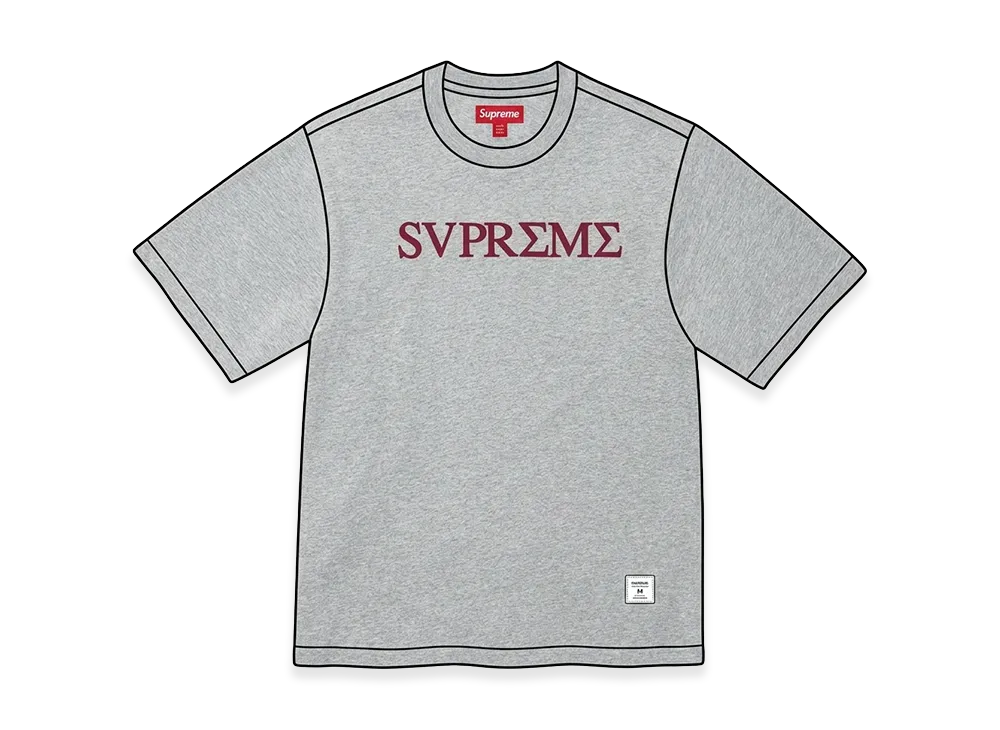 Supreme Greek S/S Top "Heather Grey"