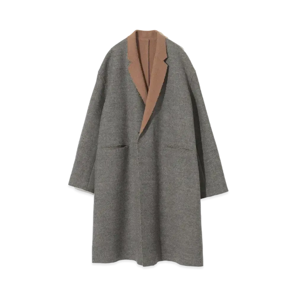 UNDERCOVER Double Face Wool Chester Coat "Beige Mix"