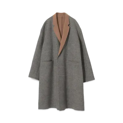 UNDERCOVER Double Face Wool Chester Coat "Beige Mix"