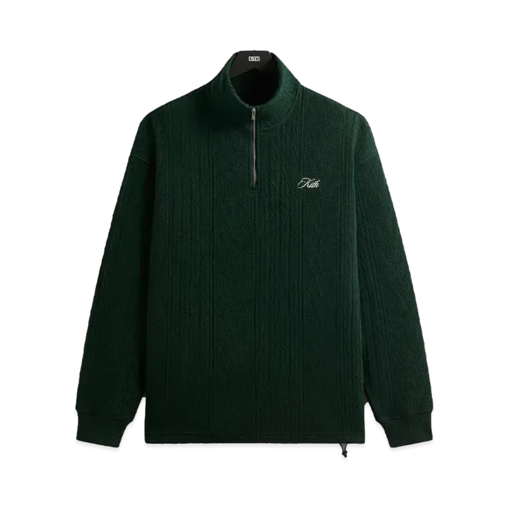 Kith Cable Fleece Quarter Zip "Stadium"