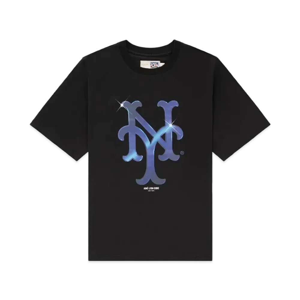 Aime Leon Dore x New York Mets Logo Tee "Black"