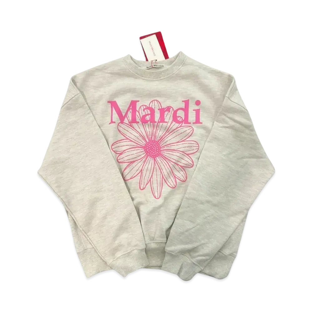 Mardi Mercredi Sweatshirt Flowermardi "Oatmeal Pink"