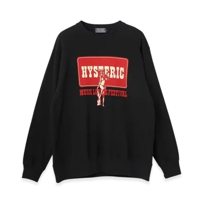 HYSTERIC GLAMOUR Music Lovers Festival Tee "Black"