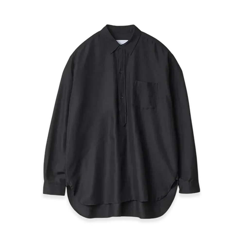 ssstein Wool/Silk Pullover Shirt "Black"