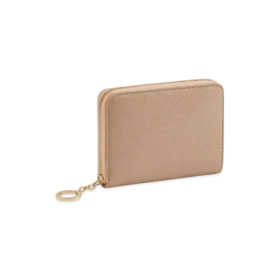 BVLGARI BVLGARI Zip Wallet "Beige"