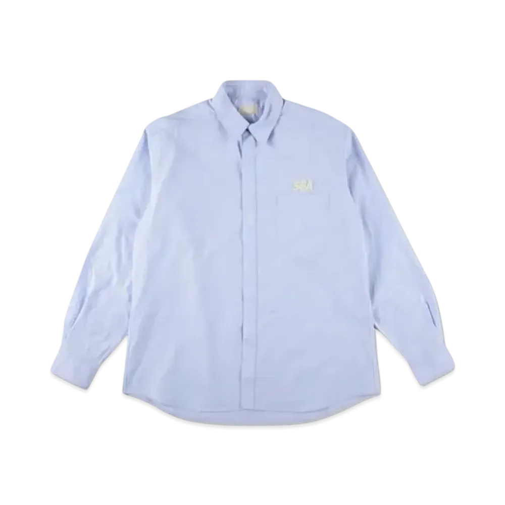 WIND AND SEA Cozy Oxford Shirt "Light Blue"