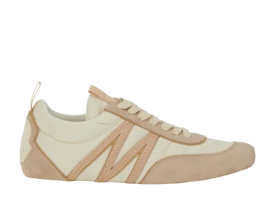 Moncler Women's Pacey Sneakers "Light Beige"
