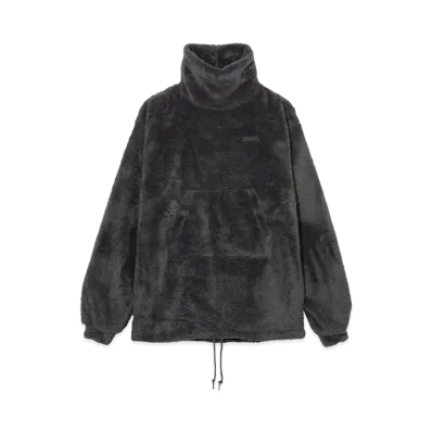 X-Girl Mock Neck Fluffy Tunic "Charcoal"
