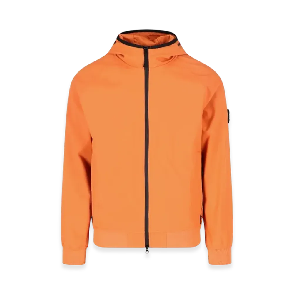 Stone Island 40927 Light Soft Shell-R E.Dye Technology Recycled Polyester Hooded Jacket - 23SS "Sienna Brown"