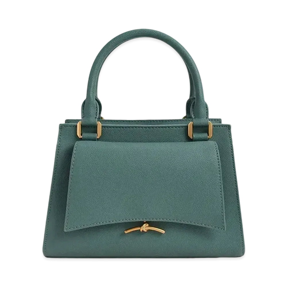CHARLES & KEITH Huxley Trapeze Tote Bag "Teal"