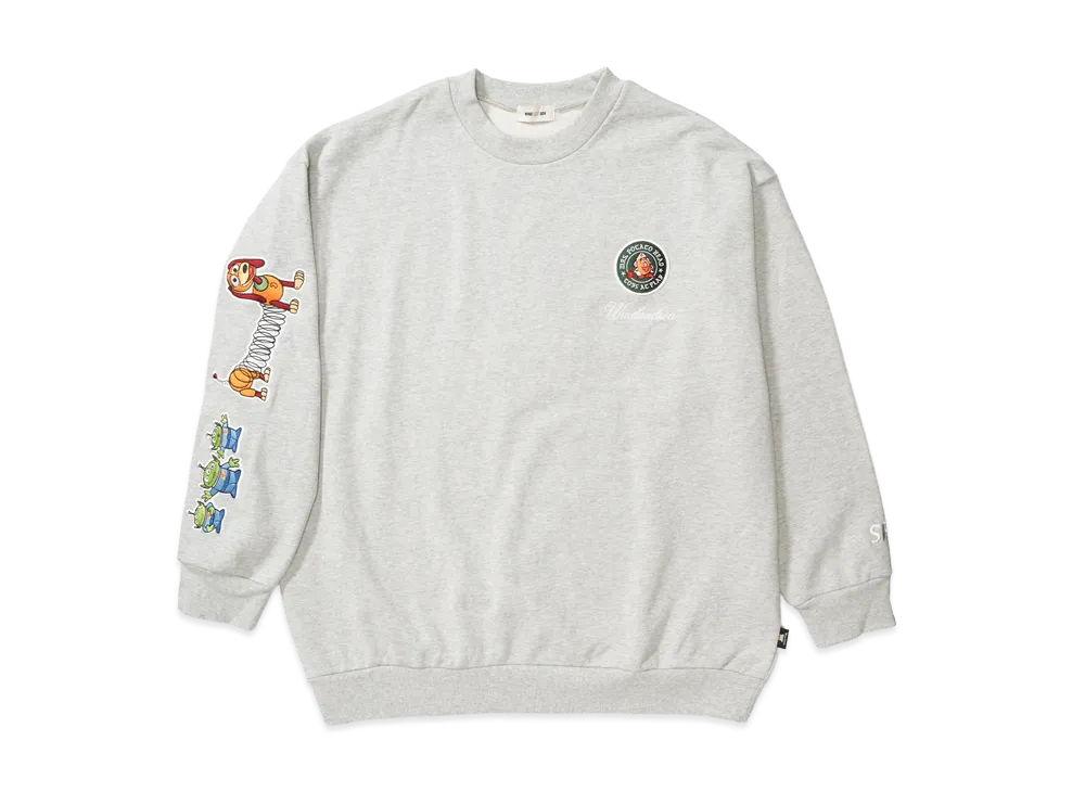 WIND AND SEA x TOY STORY Crewneck Sweatshirt "Gray"