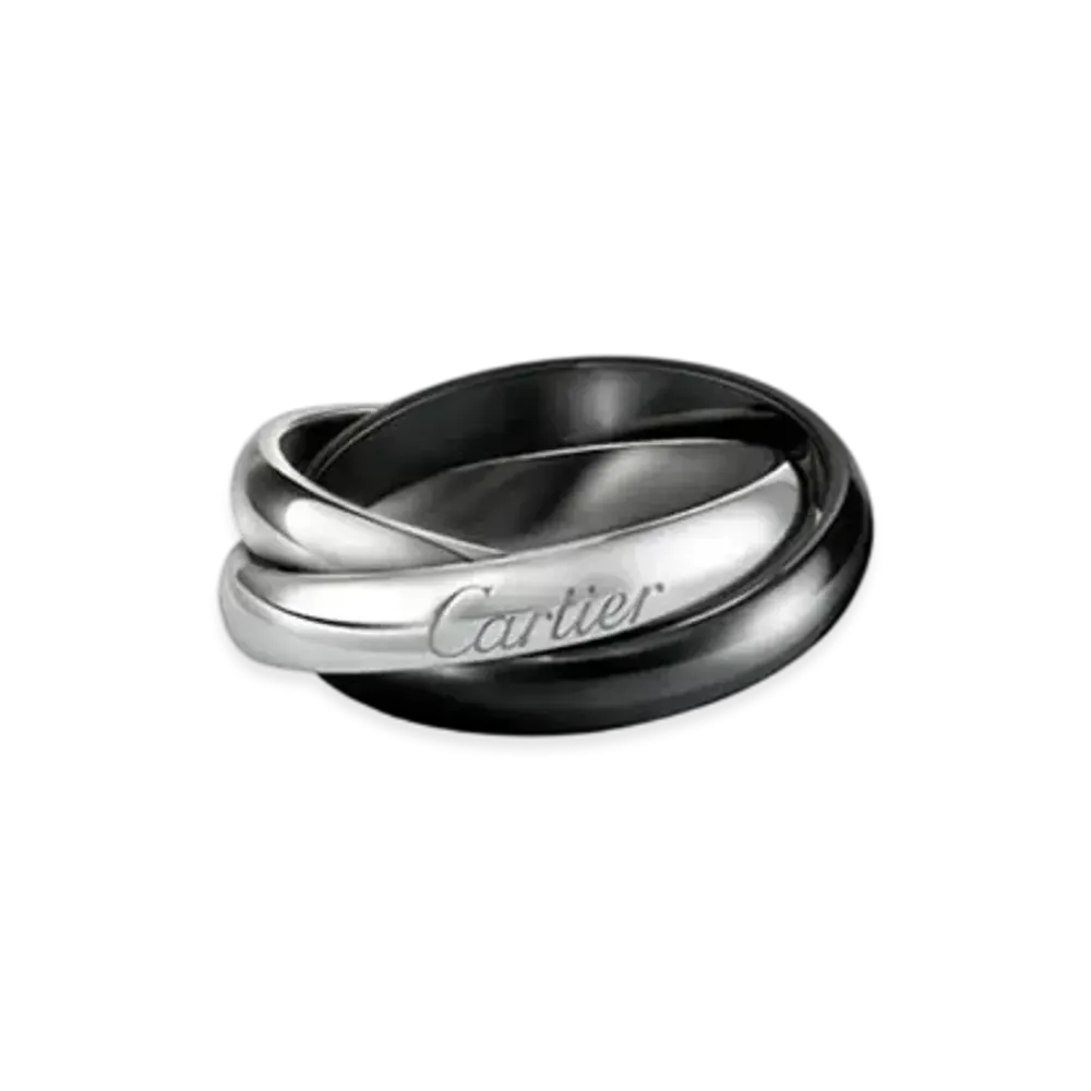 Cartier Trinity Ring Classic Ceramic "White Gold/Ceramic"