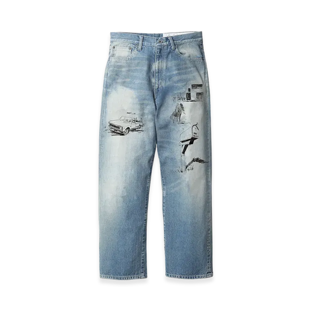 NEIGHBORHOOD x One Of These Days Washed Dp Basic Denim Pants "Indigo"