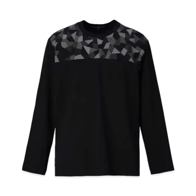 ANREALAGE Yoke Patchwork Long Sleeve Tee "Black"