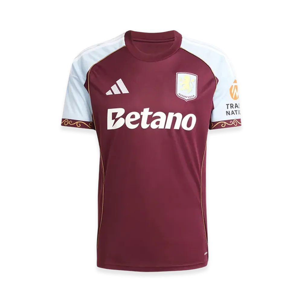 adidas Aston Villa FC 25/26 Home Jersey "Maroon/Glow Blue"